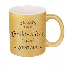 Mug glitter Belle mère trop...